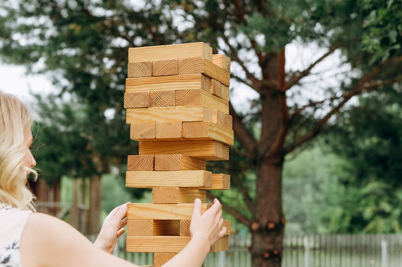 Giant Jenga Tips