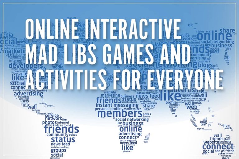 Online Interactive Mad Libs Games and Activities for Everyone