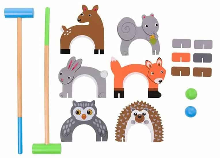 Kids Woodland Animals Croquet Set