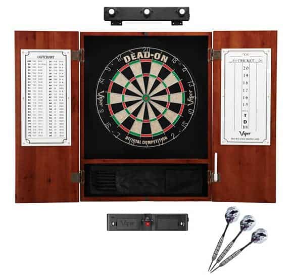 Viper Dead On Sisal Bristle Dartboard And Cabinet Set