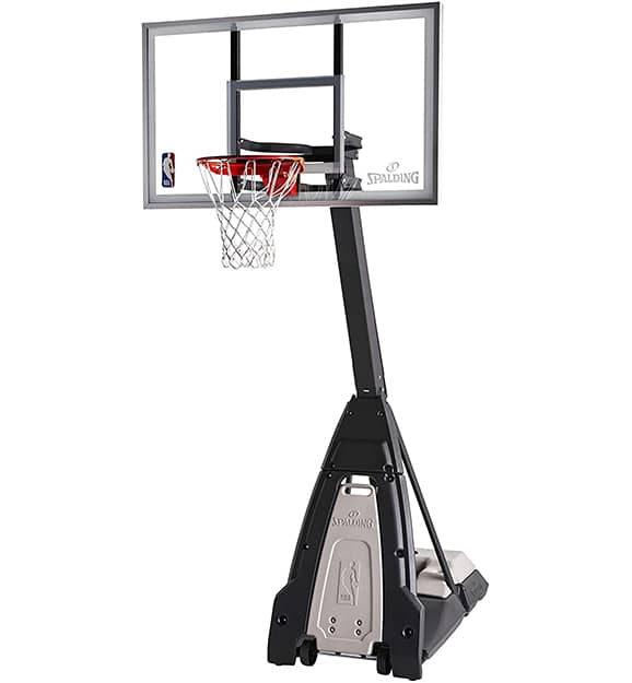 Spalding The Beast Glass Portable Basketball Hoop