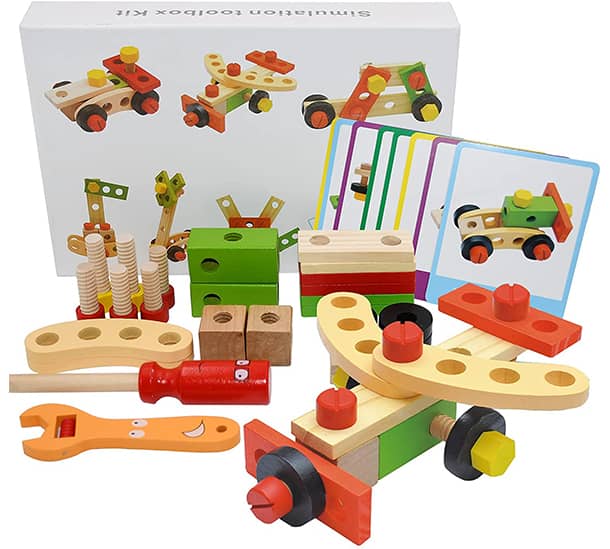 Wooden Nuts And Bolts Set