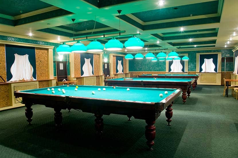 Different Pool Table Sizes - Average Weight