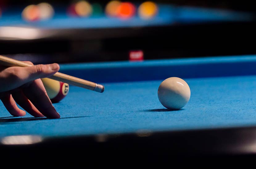 Make A Bridge With Your Hand On The Pool Table
