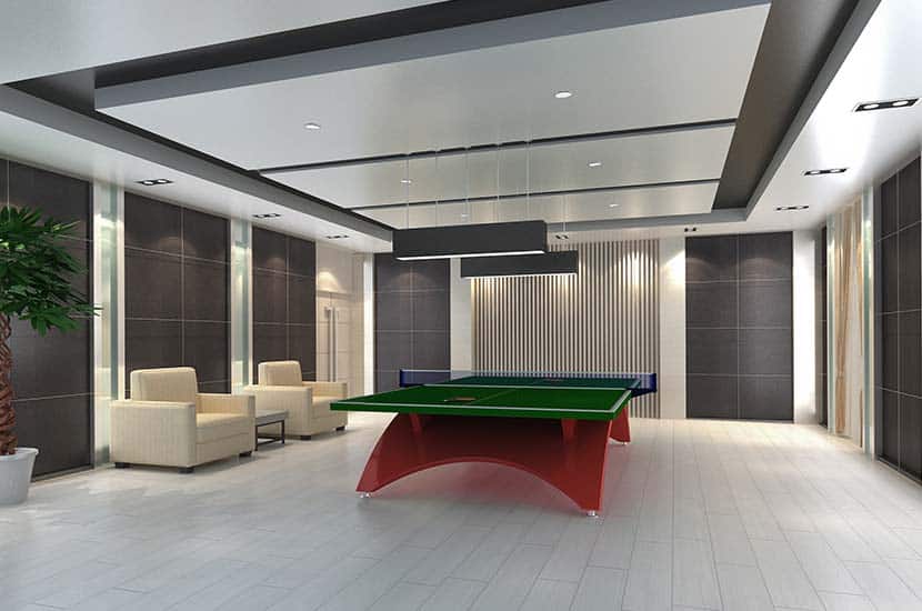 Ping Pong Table Room Size