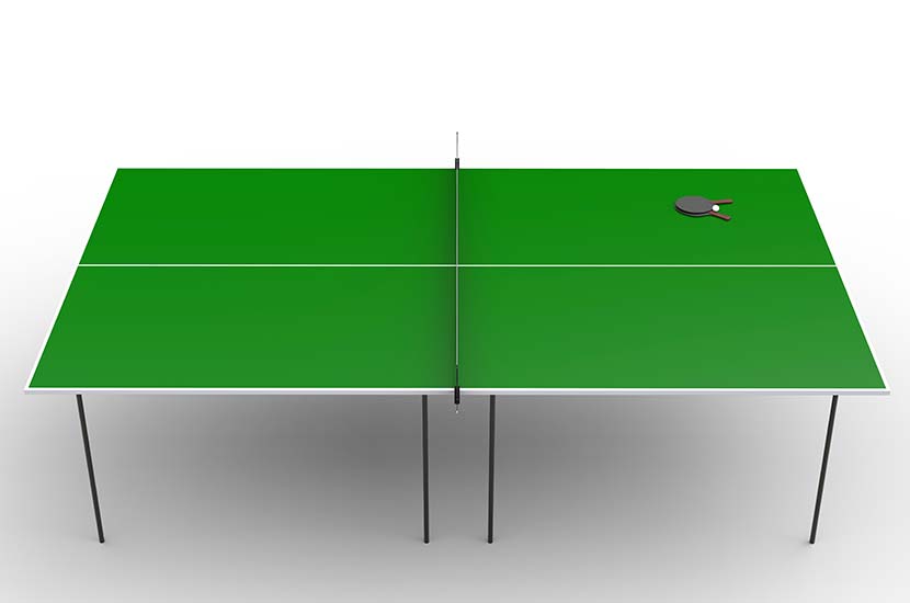 Standard Size Of A Ping Pong Table