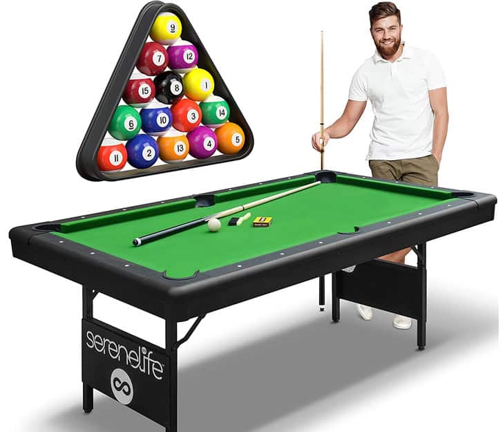 SereneLife 6-Ft Foldable Pool Table