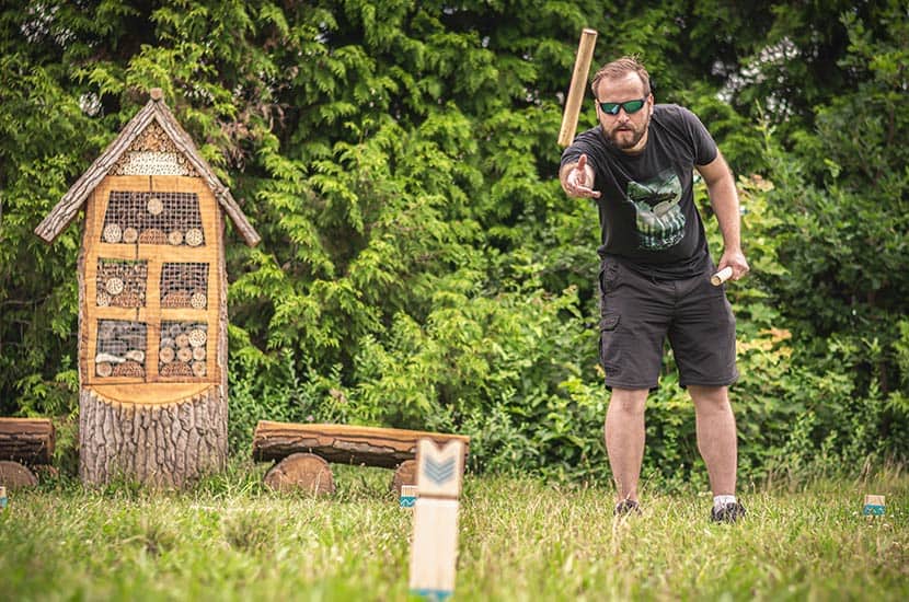 The Kubb Tossing Stage