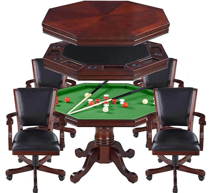 Hathaway Kingston 3-In-1 Poker Table