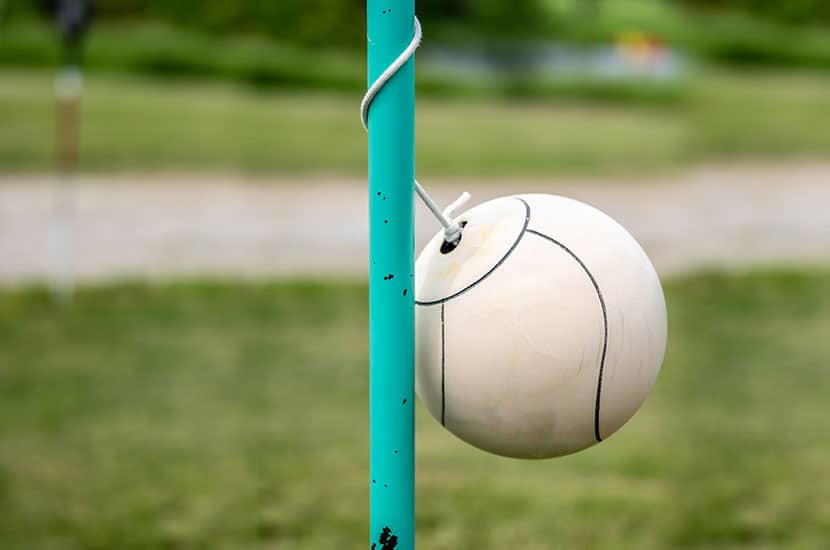 How To Attach Rope To A Tetherball Pole