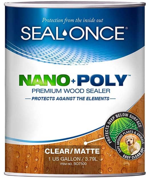 SEAL-ONCE Nano+Poly Penetrating Wood Sealer With Polyurethane
