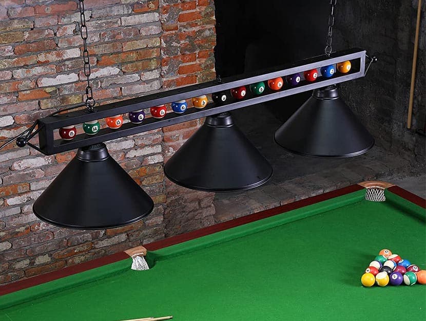 Wellmet Hanging Pool Table Light Fixture