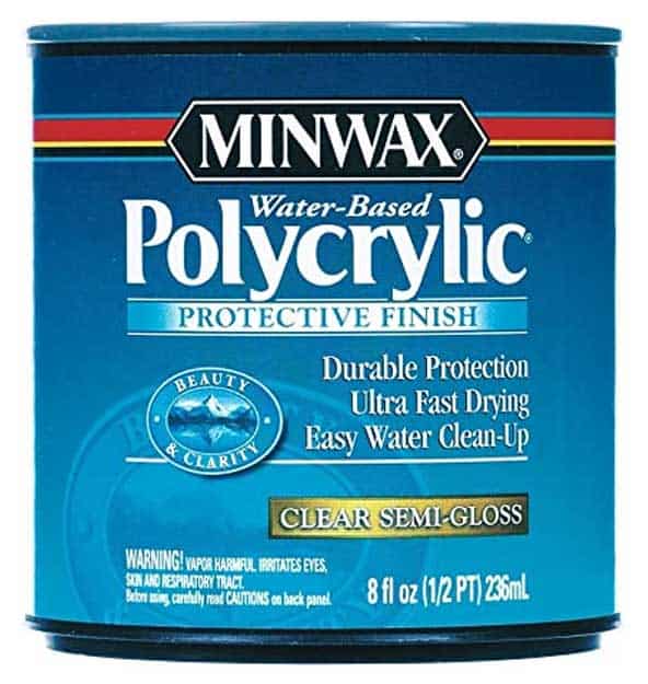 1 Qt Minwax 64444 Clear Polycrylic Water-Based Protective Finish