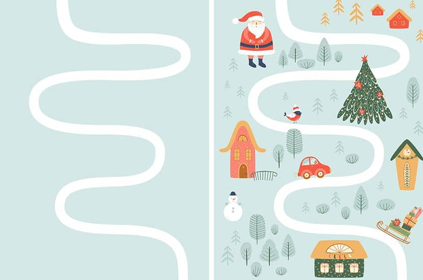 Draw Santa A Treasure Map