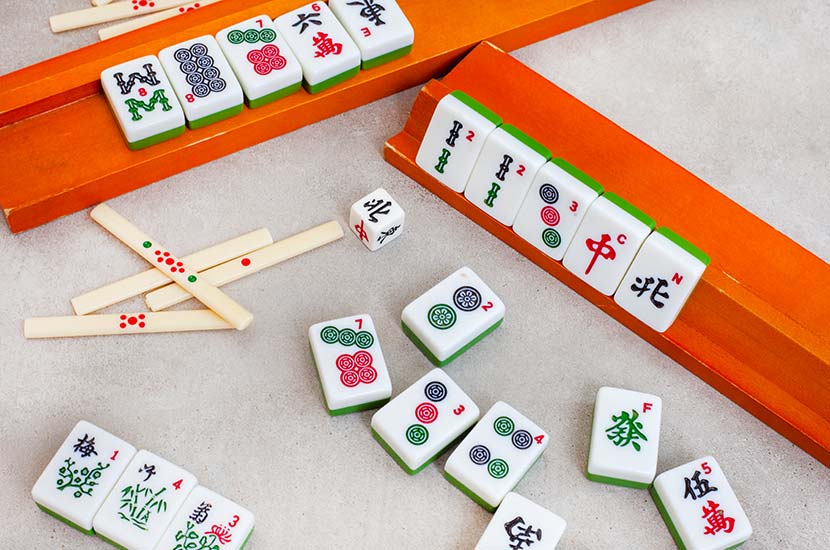 Mahjong Game Tile Racks