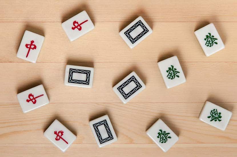 Mahjong Tiles Dragons