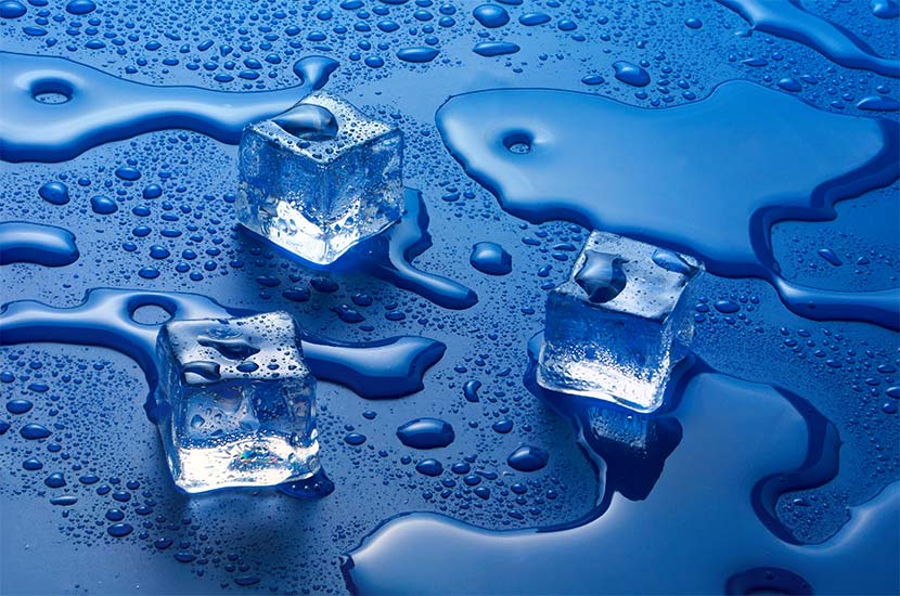 Melting Ice And Snow