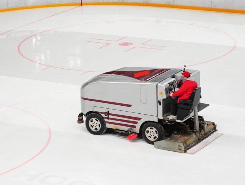 Between Periods During A Hockey Match